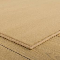 runrug Hallway Carpet Runner Rug - Soft & Comfy, 9mm - 'Plain' in Beige - Size: 70 cm x 420 cm - thumbnail 2