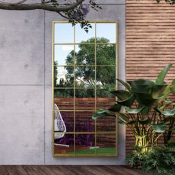"MirrorOutlet Gold Modern Window Garden Wall Mirror 69"" X 33"" (174CM X 85CM) - Size: 1 Pack" - thumbnail 2