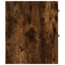 Berkfield Home Narrow Bathroom Cupboard with Wheels Smoked Oak Engineered Wood in Brown - thumbnail 5