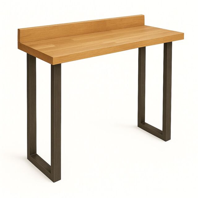 TRL Handmade Furniture Solid Oak Breakfast Bar - Onyx in Brown - image 1
