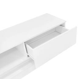STILVORA TV Stand 160 cm with LED Lights & 2 Drawers in White - thumbnail 9