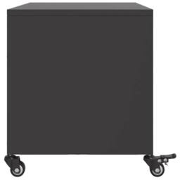 Berkfield Home TV Cabinet Black 68x39x43.5 cm Steel - thumbnail 7