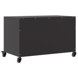 Berkfield Home TV Cabinet Black 68x39x43.5 cm Steel - thumbnail 8
