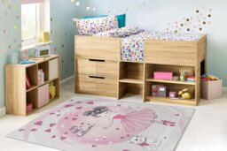 RugsX Bambino Rug in Pink - Size: 160 cm x 220 cm - thumbnail 4