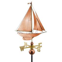 Good Directions Farmhouse Copper Racing Sloop Weathervane - H95 x W61 x L44 cm
