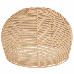 Berkfield Home Charming Ceiling Lamp Shade √ò36x26 cm Iron & Paper in Light Tan - Size: 36x26 cm - thumbnail 3