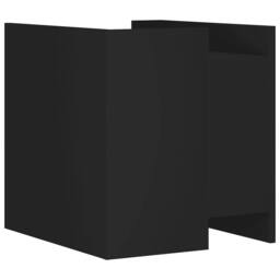 Berkfield Home Decorative Bedside Cabinet Black 45x50x50 cm Engineered Wood - Size: 45 x 50 x 50 cm - thumbnail 6