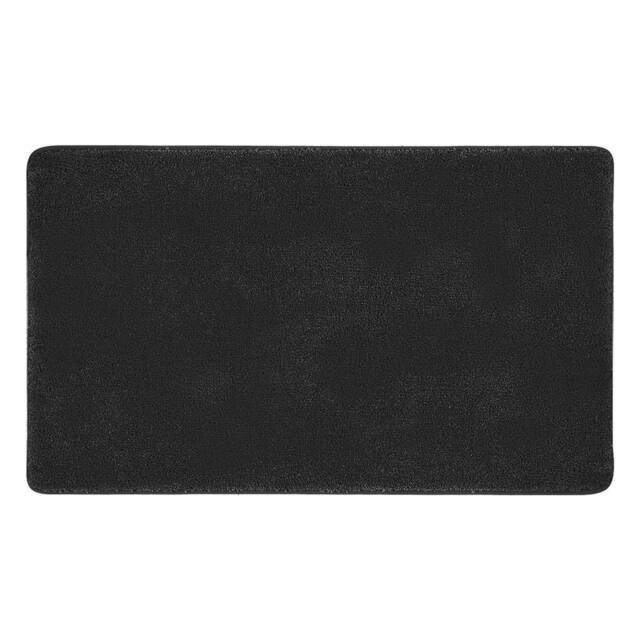 KORVIXA Velvet/Black/50 x 80cm Heavy Duty Non-Slip Door Mat in Black - Size: 100 cm diameter - image 1