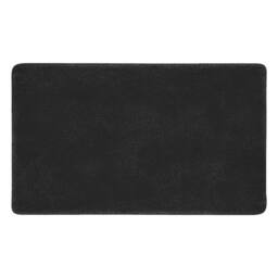 KORVIXA Velvet/Black/50 x 80cm Heavy Duty Non-Slip Door Mat in Black - Size: 100 cm diameter