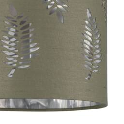 First Choice Lighting Set of 2 Buck - Clear Glass Globe Lamps with Sage Green Fern - thumbnail 6