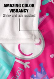 Hasbro Peppa Pig Kids Silky Touch Blanket 152x127cm Peppa Suzy Candy Friends in White - Size: 152x127 cm - thumbnail 4
