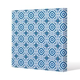 Benjamin Tate Design Blue powerful (Canvas Print) / 90 x 90 x 4cm in Natural - Size: 90 x 90 x 4 cm - thumbnail 1