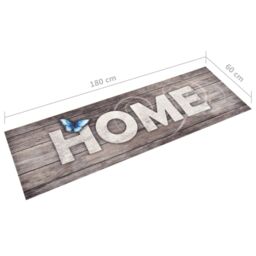 Berkfield Home Kitchen Carpet Washable Home 60x180 cm in Grey - thumbnail 5