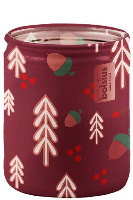 KDMD Sleeved Glass Candle - Winter Spices in Maroon - image 1