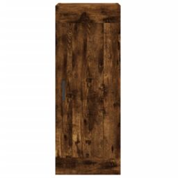 Berkfield Home Wall Mounted Cabinet Smoked Oak 34.5x34x90 cm Engineered Wood in Brown - thumbnail 6