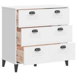 Berkfield Home Drawer Cabinet VIKEN White Engineered Wood - thumbnail 5
