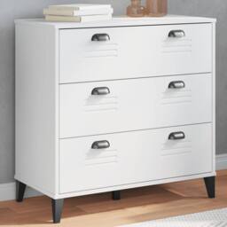 Berkfield Home Drawer Cabinet VIKEN White Engineered Wood - thumbnail 2