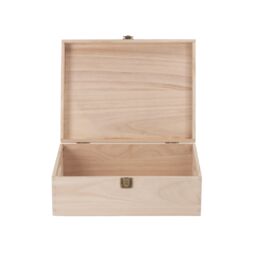 Red Hamper 30cm Wooden Bottle Carrier Box in Brown - thumbnail 3