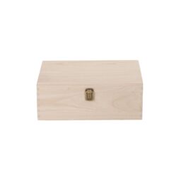 Red Hamper 30cm Wooden Bottle Carrier Box in Brown - thumbnail 4