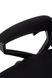 Living and Home Adjustable High Back Mesh Office Chair with Footrest & Lumbar Support in Black - thumbnail 7