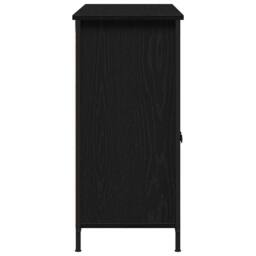 Berkfield Home Sideboard Black Oak 100x35x75 cm Engineered Wood - Size: 100 x 35 x 75 cm - thumbnail 7