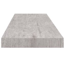 Berkfield Home Floating Wall Shelves 4 pcs Concrete Grey 80x23.5x3.8 cm MDF - thumbnail 6