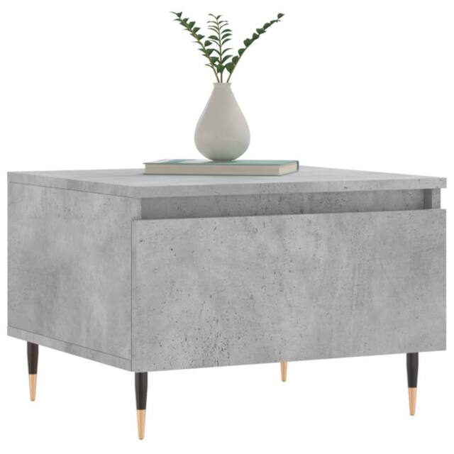Berkfield Home Modern Coffee Tables 2 pcs Concrete Grey 50x46x35 cm Engineered Wood - Size: 50 x 46 x 35 cm - image 1