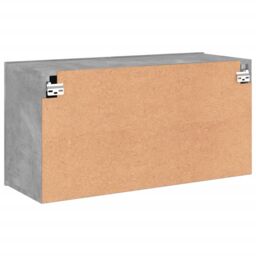 Berkfield Home TV Cabinet Wall-mounted Concrete Grey 80x30x41 cm - Size: 80 x 30 x 41 cm - thumbnail 8