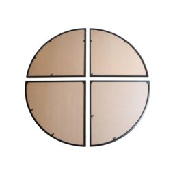 "MirrorOutlet New Black XL Circular Metal Wall Mirror 70"" X 70"" (180 x 180CM) - Size: 1 Pack" - thumbnail 6