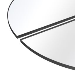 "MirrorOutlet New Black XL Circular Metal Wall Mirror 70"" X 70"" (180 x 180CM) - Size: 1 Pack" - thumbnail 4