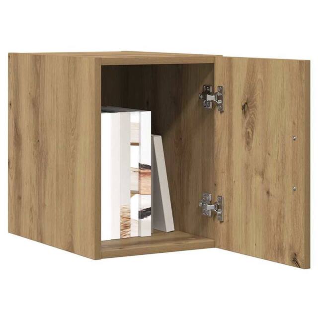 Berkfield Home Wall Cabinet Artisan Oak 30x42.5x40 cm Engineered Wood in Brown - image 1