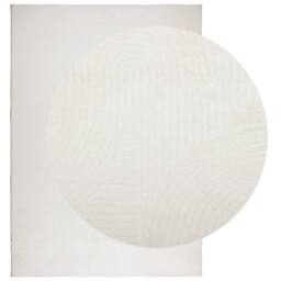 Berkfield Home Rug IZA Short Pile Scandinavian Look Cream 120x170 cm - Size: Medium - thumbnail 1