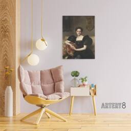 "Artery8 Elizabeth Winthrop Chanler Portrait Sargent Canvas Wall Art Print - Size: W12"" x H16""" - thumbnail 3
