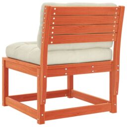 Berkfield Home Garden Sofa with Cushions Wax Brown Solid Wood Pine - thumbnail 7
