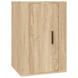 Berkfield Home 3 Piece TV Cabinet Set Sonoma Oak Engineered Wood in Brown - thumbnail 5