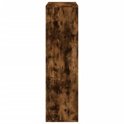 Berkfield Home Room Divider Bookcase Smoked Oak 69.5x29x103.5 cm Engineered Wood in Brown - thumbnail 6