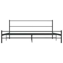 Berkfield Home Bed Frame Black Metal 180x200 cm Super King - thumbnail 3