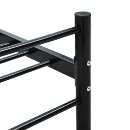 Berkfield Home Bed Frame Black Metal 180x200 cm Super King - thumbnail 5