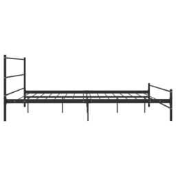 Berkfield Home Bed Frame Black Metal 180x200 cm Super King - thumbnail 4