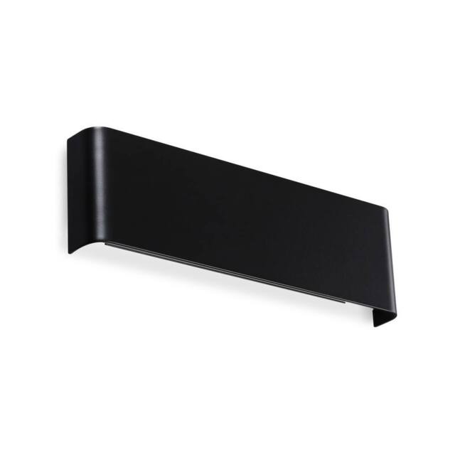 Netlighting Delta 30cm LED Flush Wall Lamp Black 3000K