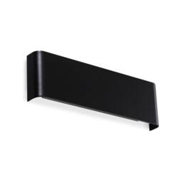 Netlighting Delta 30cm LED Flush Wall Lamp Black 3000K
