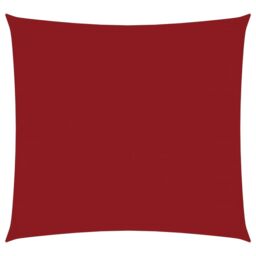 Berkfield Home Sunshade Sail Oxford Fabric Square 4x4 m Red - thumbnail 2