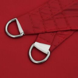 Berkfield Home Sunshade Sail Oxford Fabric Square 4x4 m Red - thumbnail 5