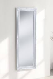 Yearn Mirrors French Style Carved Tall Mirror White 166x60cm - Size: 166x60 cm - thumbnail 1