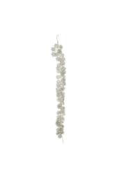 KDMD Gold Glitter Snowflake Garland 180cm in Green - thumbnail 2