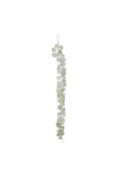 KDMD Gold Glitter Snowflake Garland 180cm in Green - thumbnail 1
