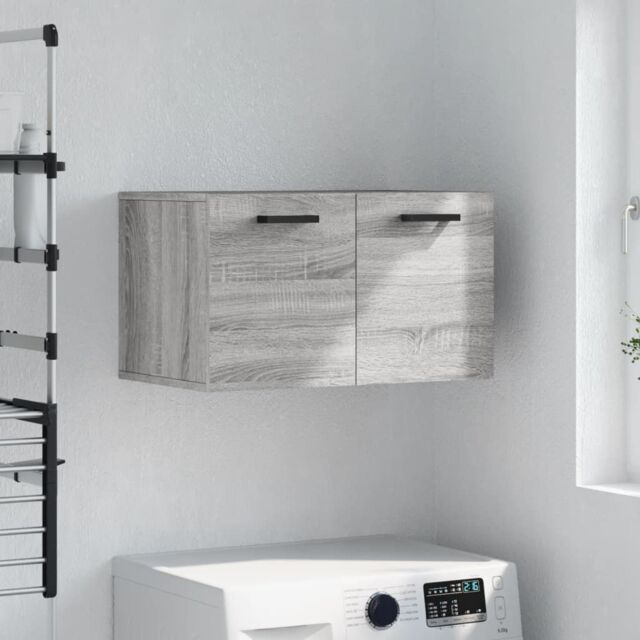 Berkfield Home Wall Cabinet Grey Sonoma 60x36.5x35 cm Engineered Wood - image 1