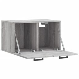 Berkfield Home Wall Cabinet Grey Sonoma 60x36.5x35 cm Engineered Wood - thumbnail 6