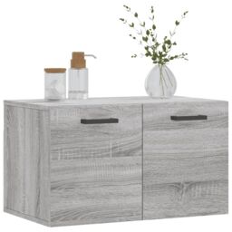 Berkfield Home Wall Cabinet Grey Sonoma 60x36.5x35 cm Engineered Wood - thumbnail 3