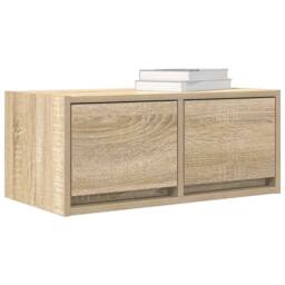 Berkfield Home TV Cabinets 2 pcs Sonoma Oak 60x31x25.5 cm Engineered Wood in Light Brown - thumbnail 4